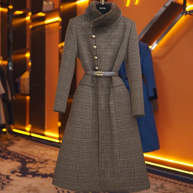 90白鹅绒(袖子也加绒)时尚气质收腰鹅绒服DHZZR407865