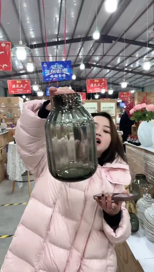 【闪购商品】玻璃于清花器A-早28