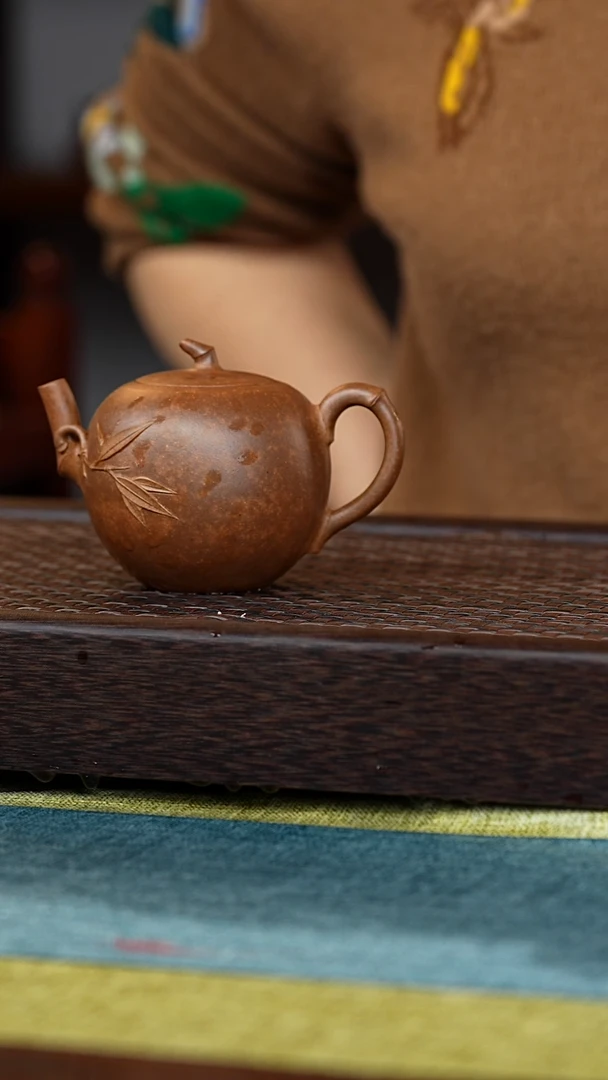 【闪购商品】紫砂茶壶竹节龙骨金砂