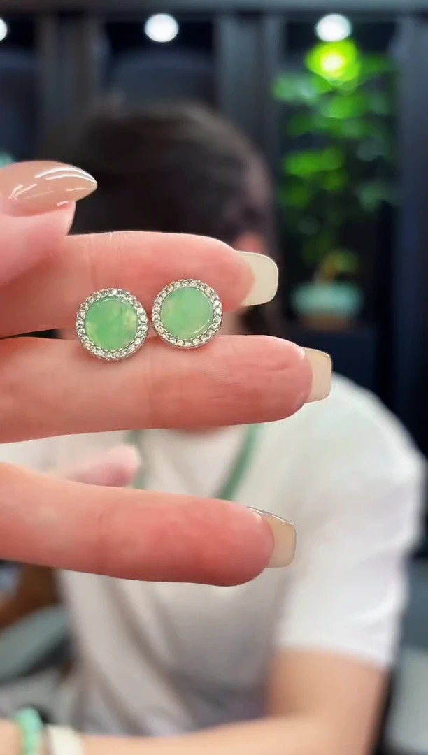 未镶嵌翡翠耳饰缅料A货/多样性发货/一件