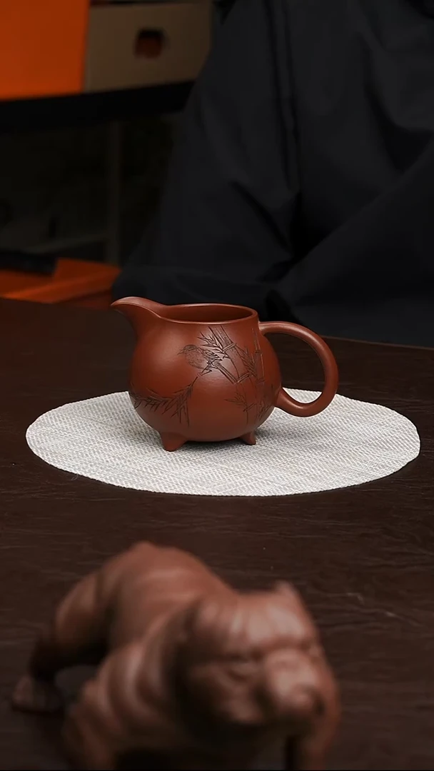 茶杯紫砂茶****腻朱泥公道李建军特惠