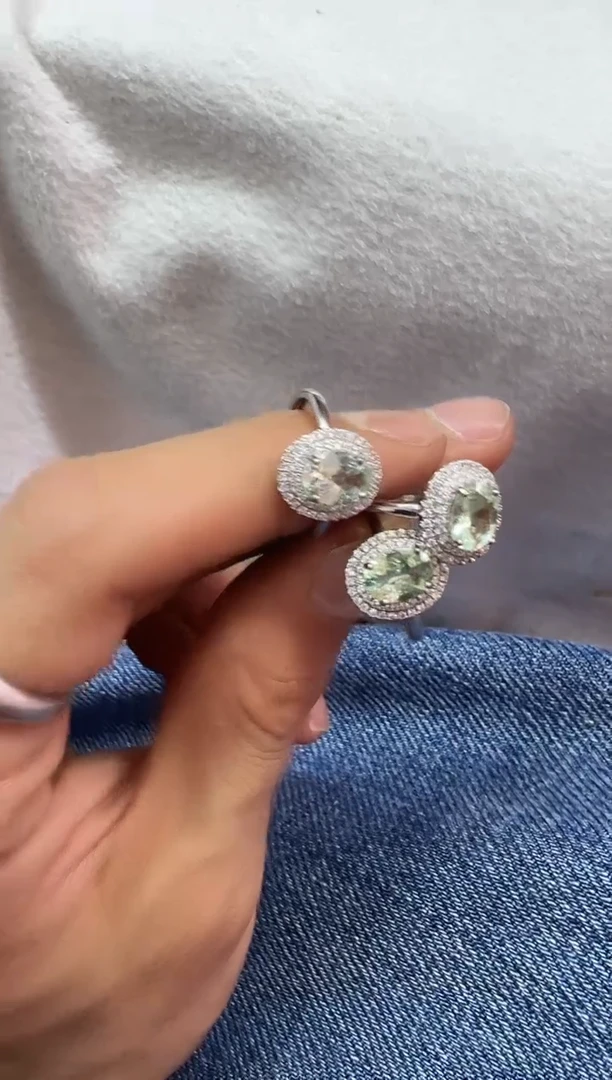 银S925镶嵌戒指碧玺1231m078多样性发其一