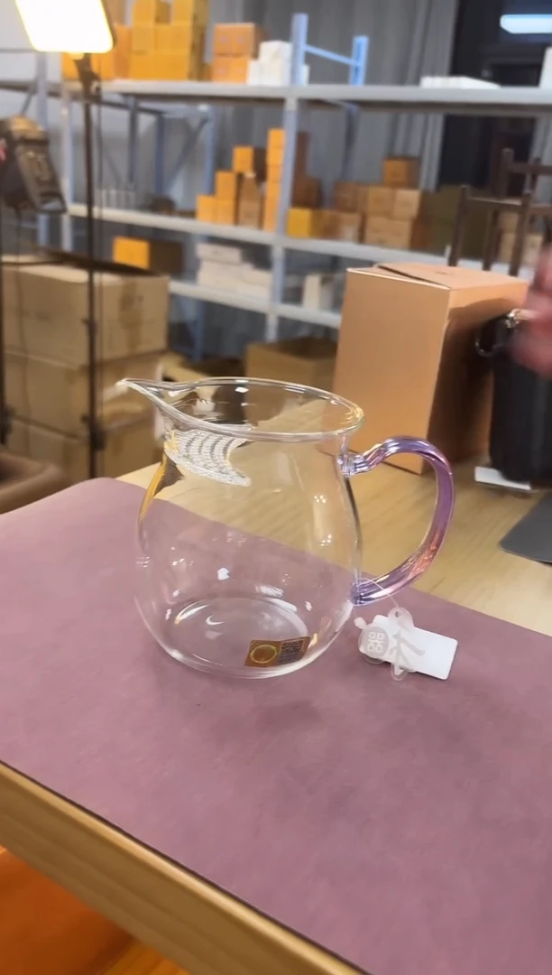 禾器观禄煮茶器浅紫色+清禾杯浅紫1个*2