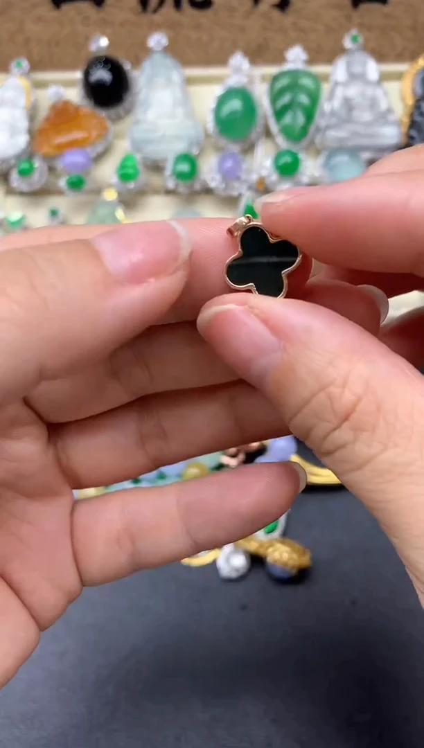 【闪购商品】翡翠颈饰18K金镶嵌214-中国好珍宝