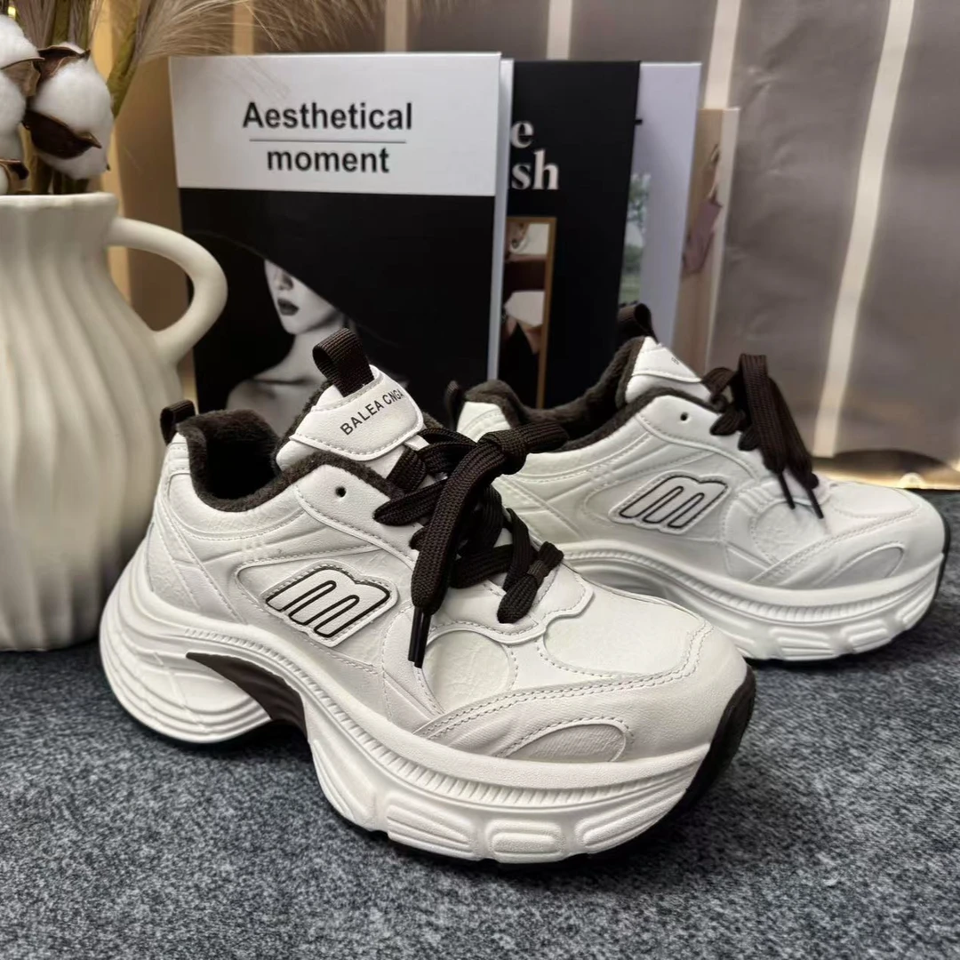 厚底老爹鞋女2025年新款增高时尚百搭运动鞋小个子鞋子显高休闲鞋