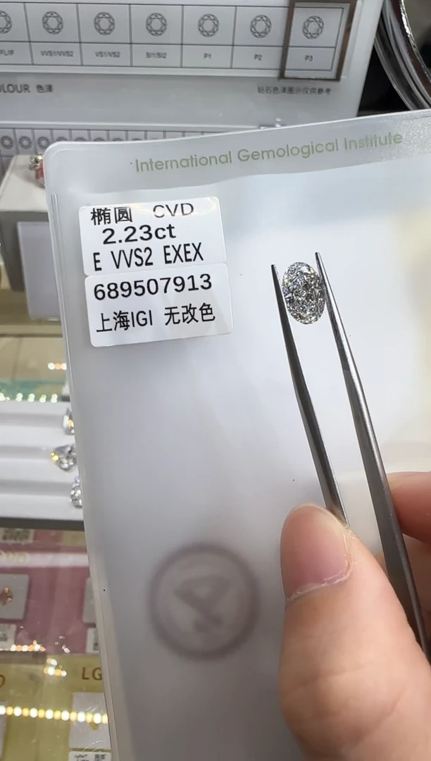 裸石实验室培育钻石@ 2.23ct 先鉴赏，再定制！