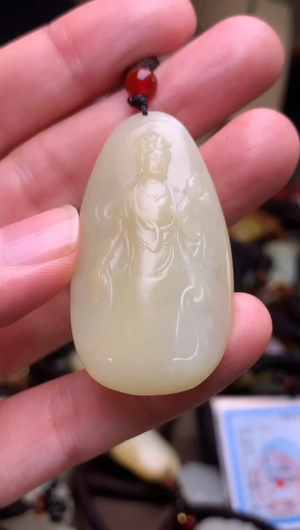 颈饰未镶嵌和田玉新疆料青海料清水和田玉吊坠
