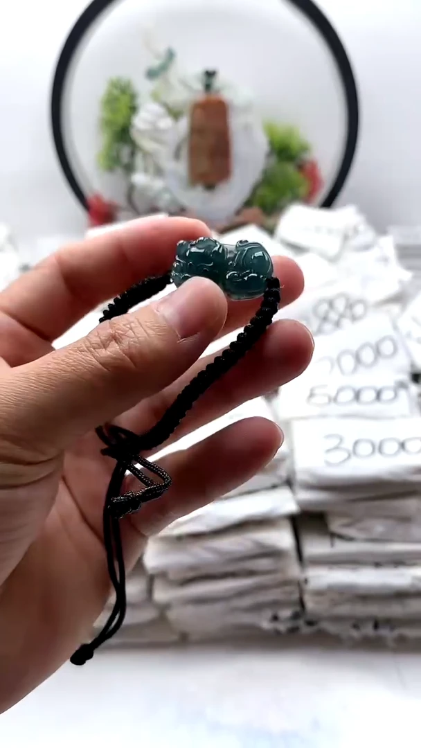 翡翠未镶嵌颈饰貔貅手绳z