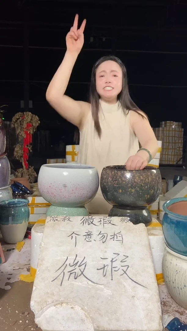 宜兴紫砂粗陶花盆18/20