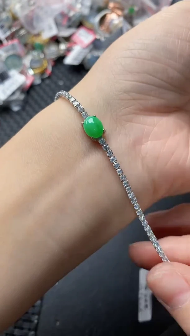 银S925镶嵌戒指翡翠101010