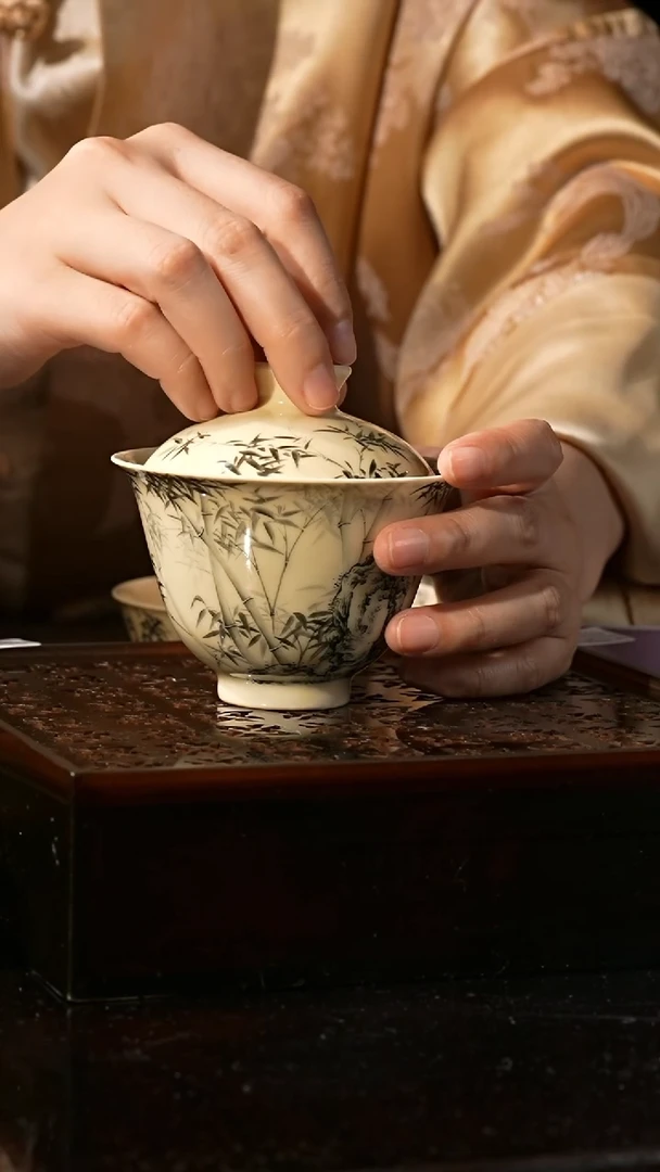 【闪购商品】杯溢珍堂丨景德镇瓷器盖碗