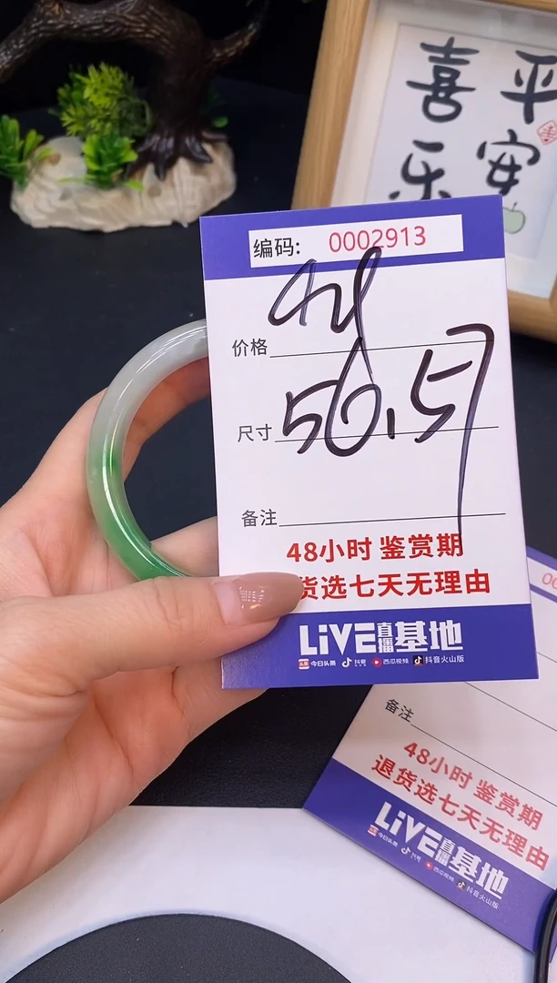 未镶嵌手镯翡翠0002913