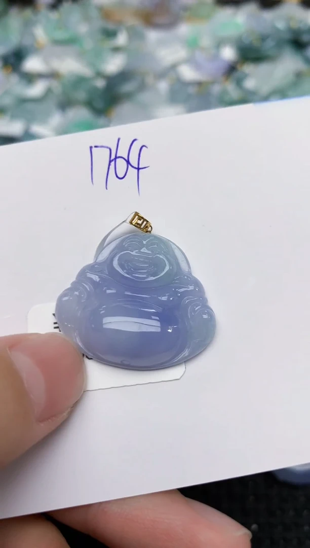 颈饰18K金镶嵌翡翠天然缅甸A货翡翠百元以上9元证书费自理