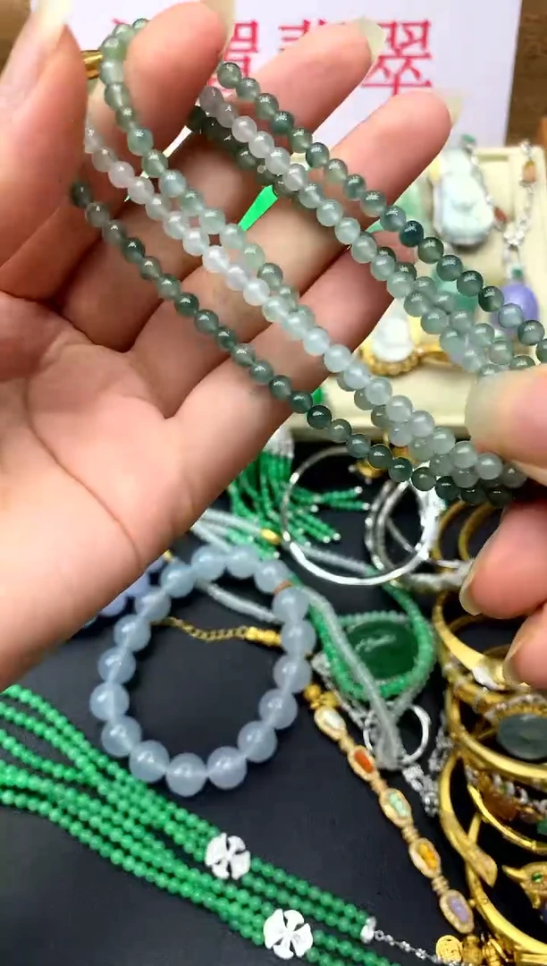 未镶嵌手串翡翠172-中国好珍宝