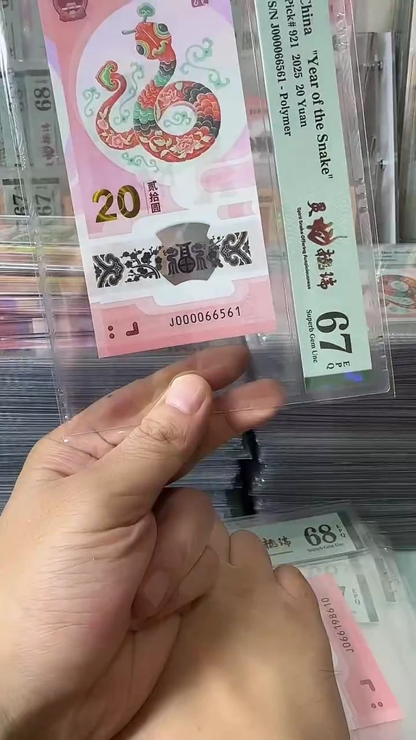 塑料000066561蛇钞单张
