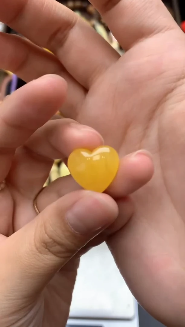 【闪购商品】琥珀珠宝奇石未镶嵌038琥珀蜜蜡花粉有纹小坑介意勿拍