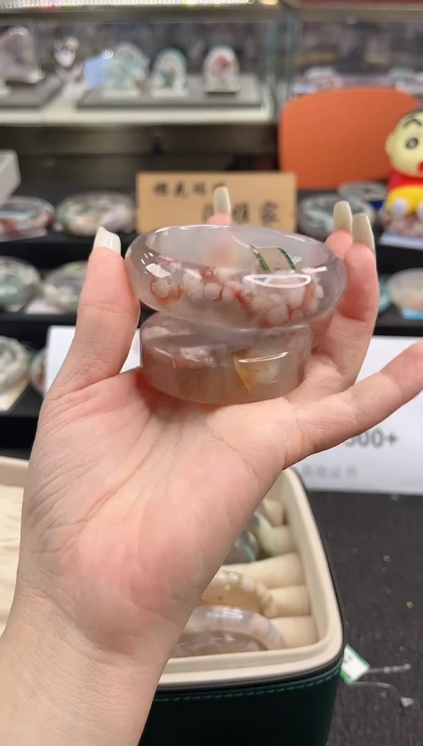 未镶嵌手镯石英质玉尘*丷圈口（赠品镯心）