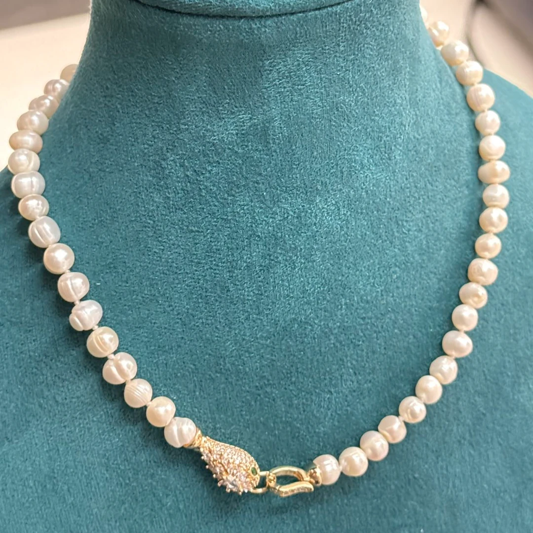 蛇口天然淡水珍珠项链