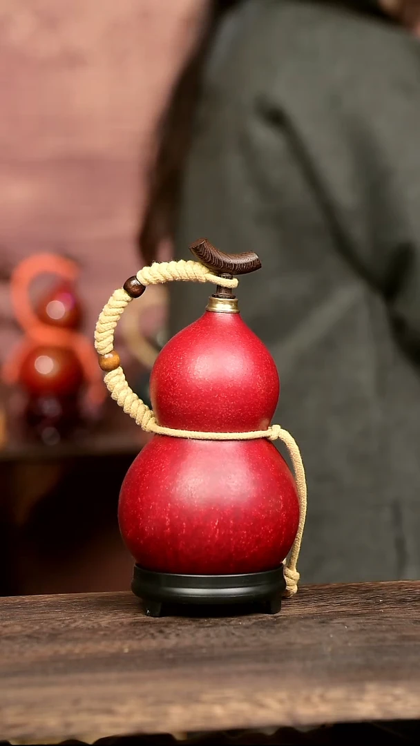 643号中药煮色  大漆葫芦水壶/酒壶 一物一拍