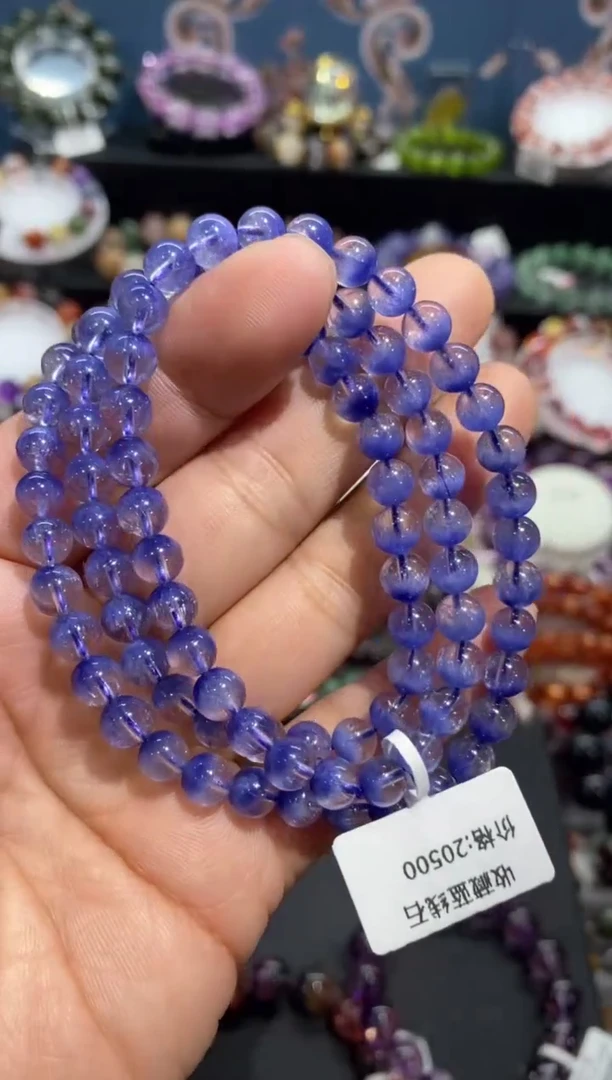 【闪购商品】水晶手串未镶嵌蓝线石多圈
