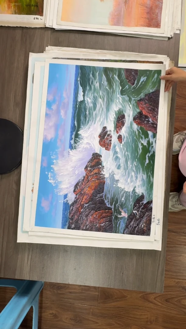 油画【36号】约50*70cm丨朝鲜原创纯手绘孤品油画丨顺丰包邮