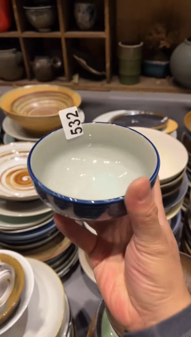 【闪购商品】瓷片532青云刷釉小碗1个