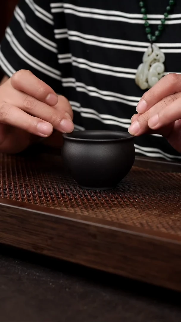 茶壶紫砂黑料圆融杯