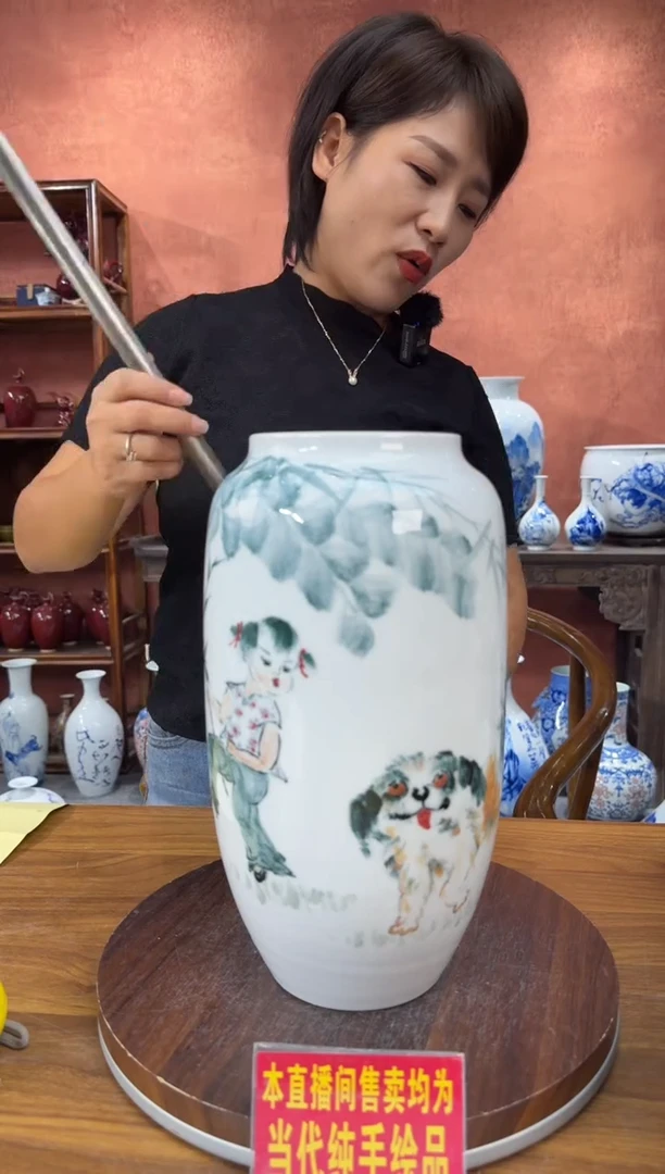 吴义松陶盟手绘陶瓷编码：4198