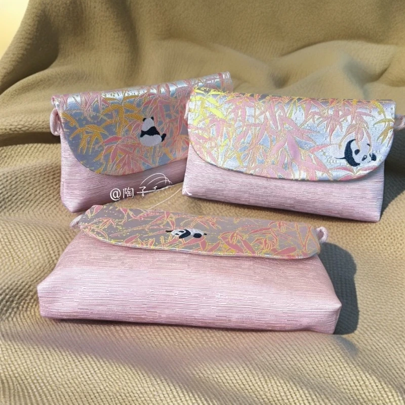 【粉竹】原创非遗宋锦手机包零钱包轻奢百搭