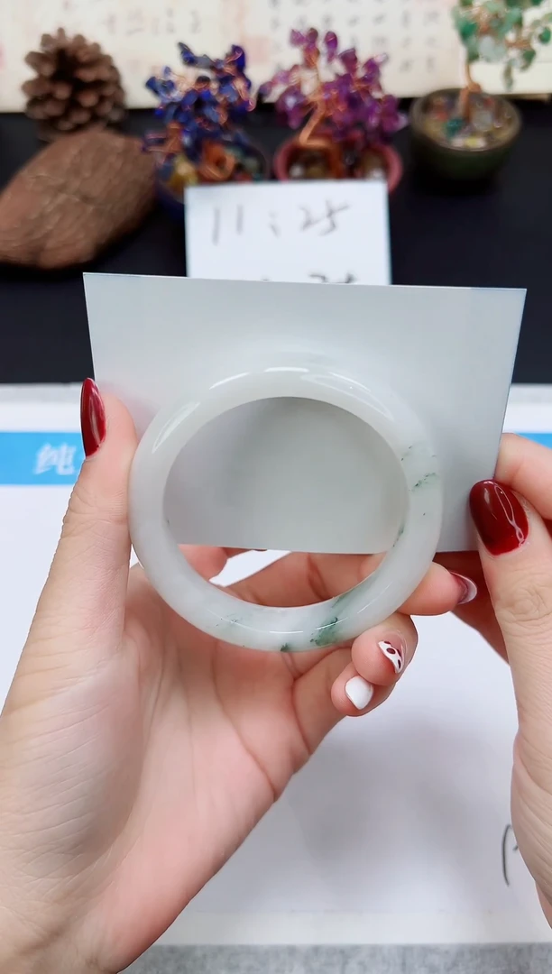 未镶嵌手镯石英质玉A2-54`55`56