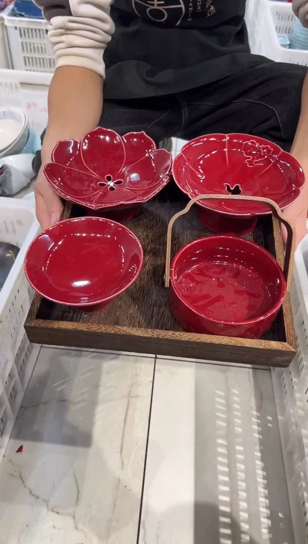 盘陶微瑕商品 介意勿拍 带托盘