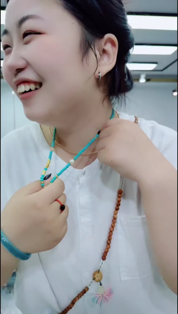 玛瑙/玉髓颈饰合金0405绿万能链