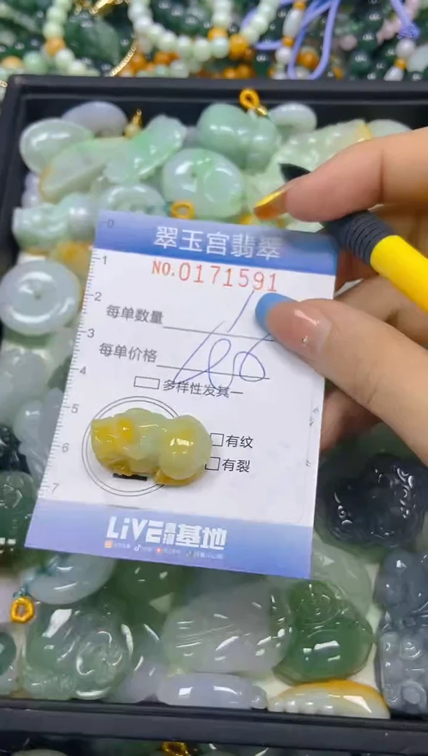 翡翠未镶嵌颈饰闪购0171591