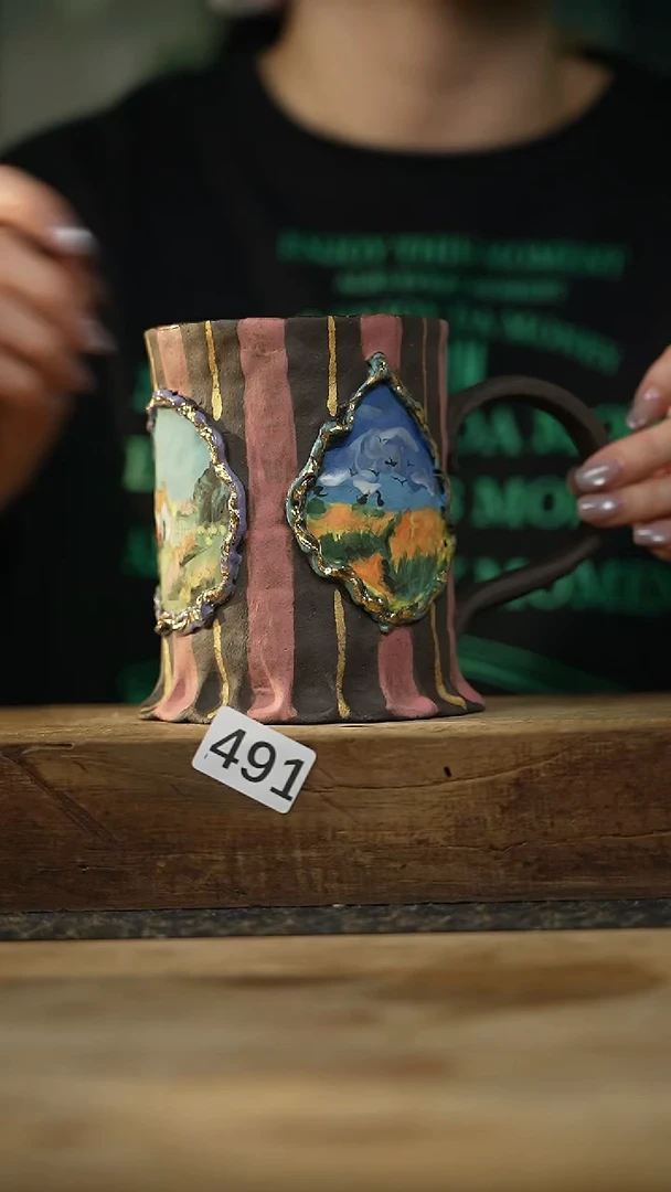 设计师手作款 手作手绘油画 系列