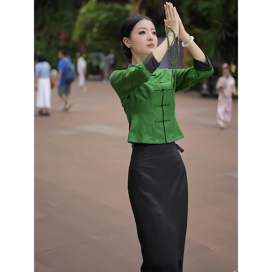 新中式旗袍女装2025套装新款大方得体穿搭一整套轻奢高级感两件套