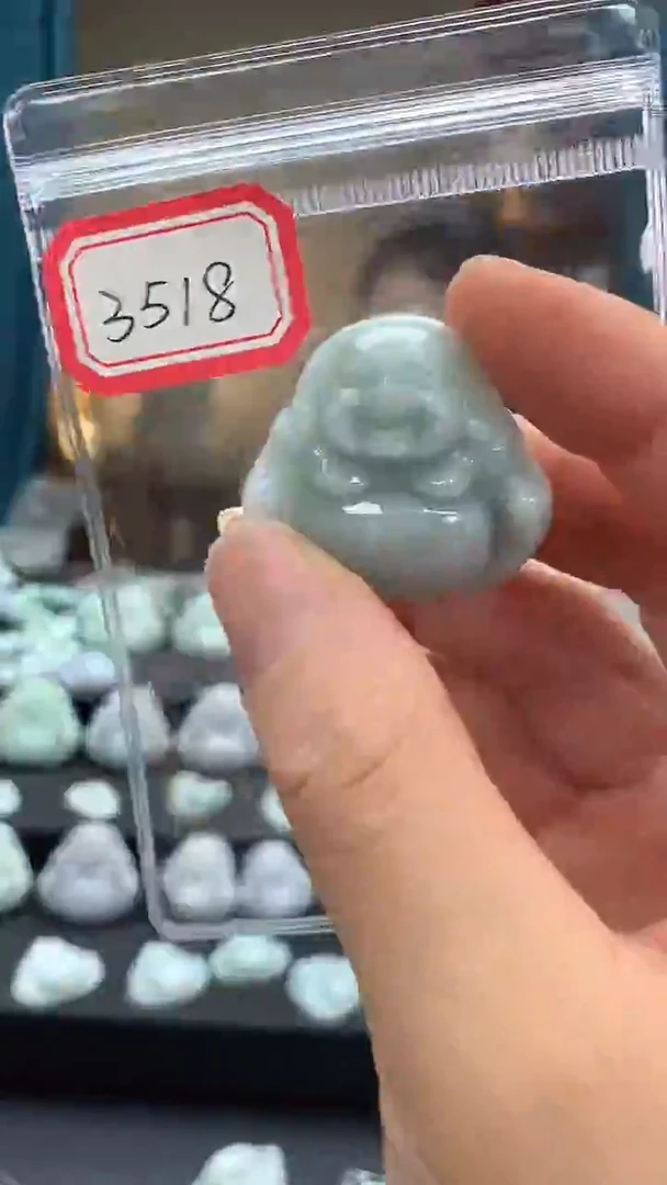 颈饰未镶嵌翡翠佛公3518