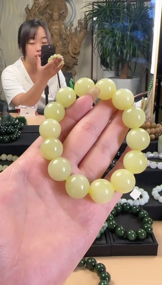 手串未镶嵌和田玉手串卡15