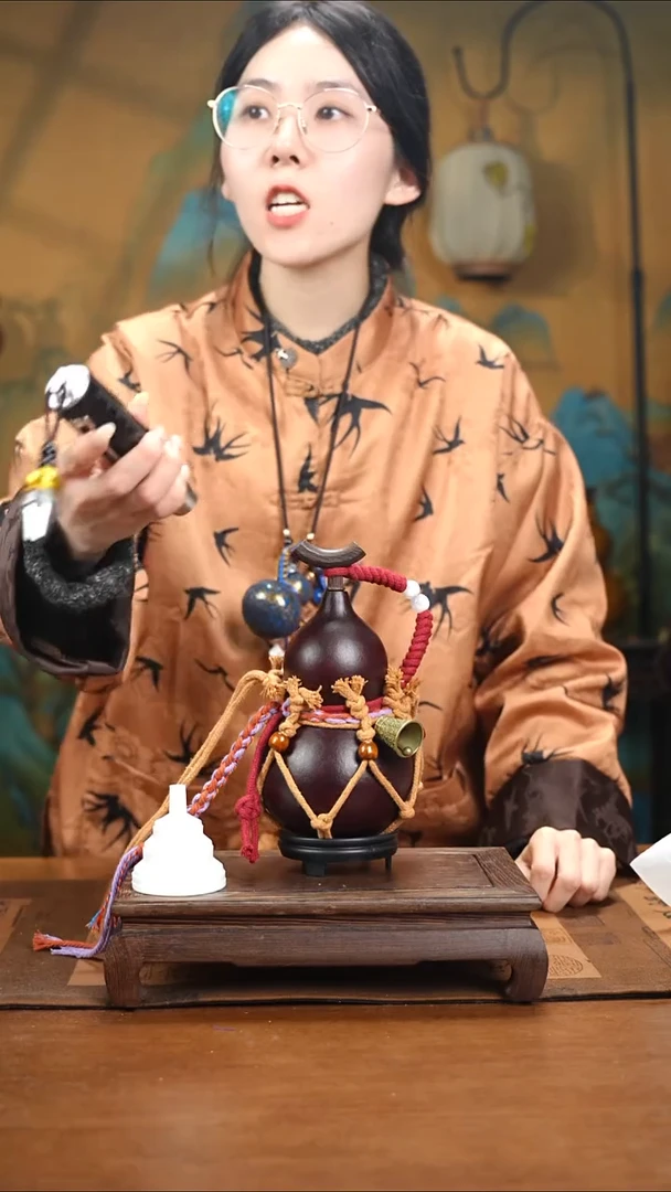 YS046网兜款大漆酒葫芦（现货现发）