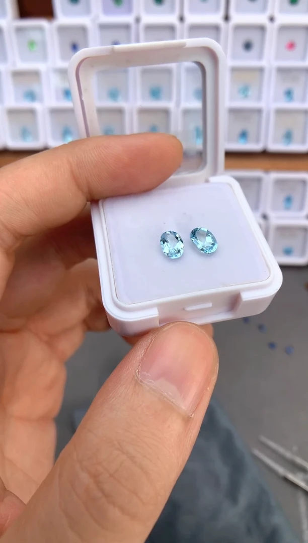 未镶嵌裸石定制海蓝宝石1.54ct 01096
