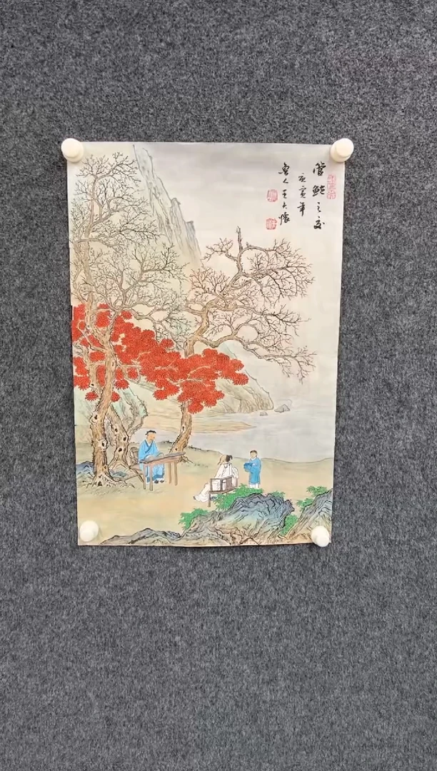 【闪购商品】国画1.17-王夫怀-四尺三开界画-003
