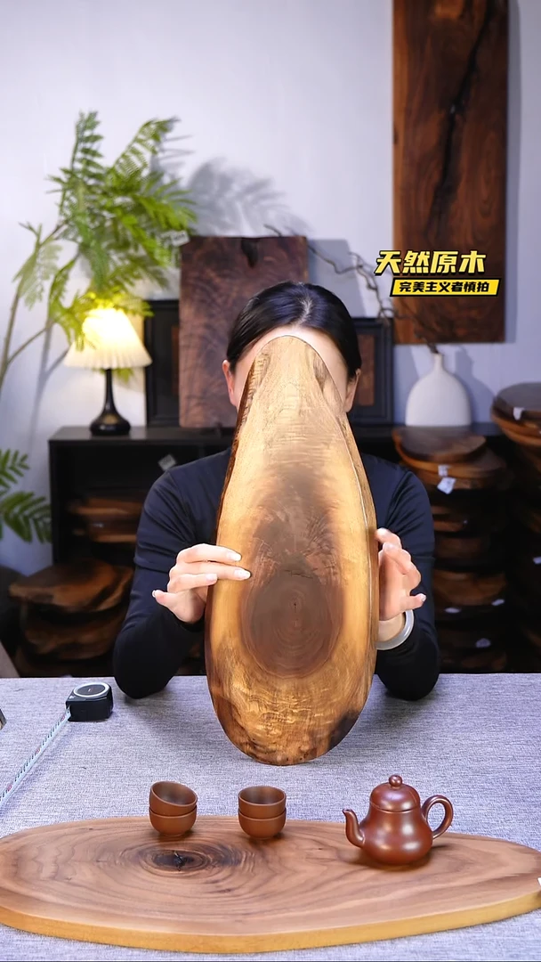 木北美黑胡桃原木.干裂疤结不属于商品质量问题完美主义者慎拍