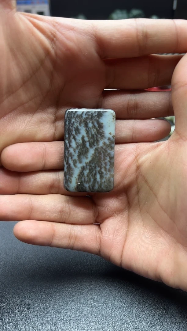 颈饰未镶嵌和田玉若羌水草意境平安卡35无事牌