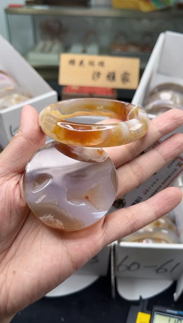 未镶嵌手镯石英质玉55圈口（赠品镯心）3660207