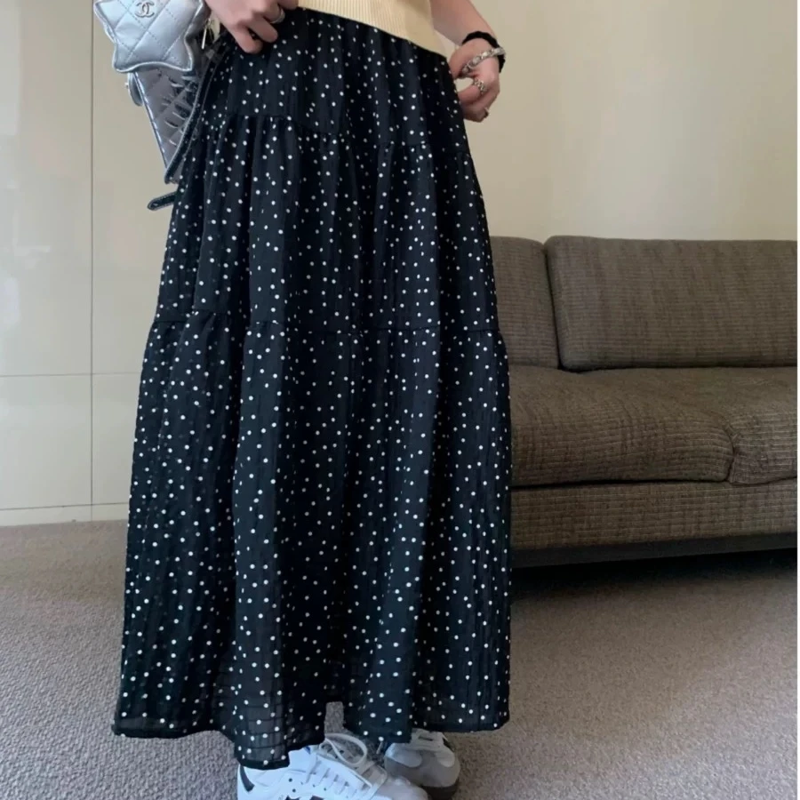 春款黑白花点裙3060款