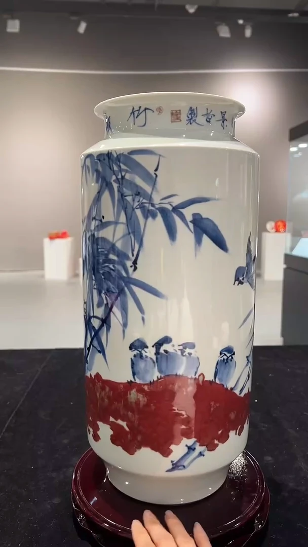 其他瓷崔景哲-瓷器-B中-竹报平安