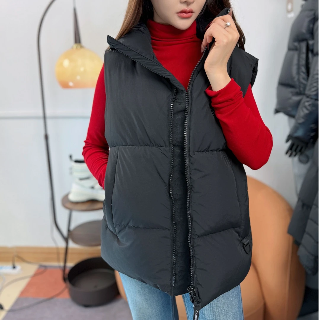 轻薄泡芙面包羽绒服马甲秋冬男女同款