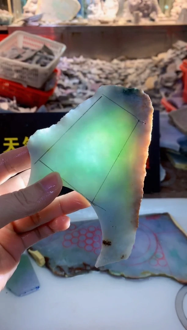 裸石翡翠0朗0翡翠珠宝772