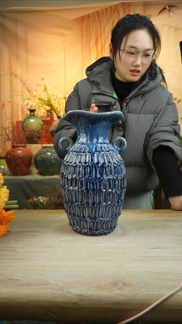 高度34口径18陶瓷花瓶