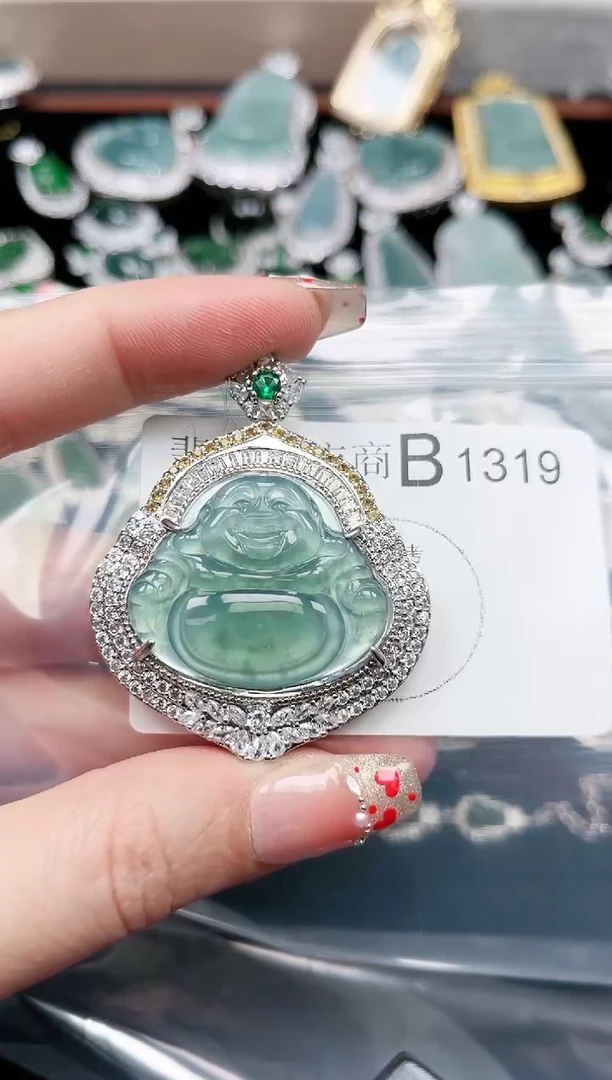 【闪购商品】翡翠颈饰未镶嵌1319赠皮绳