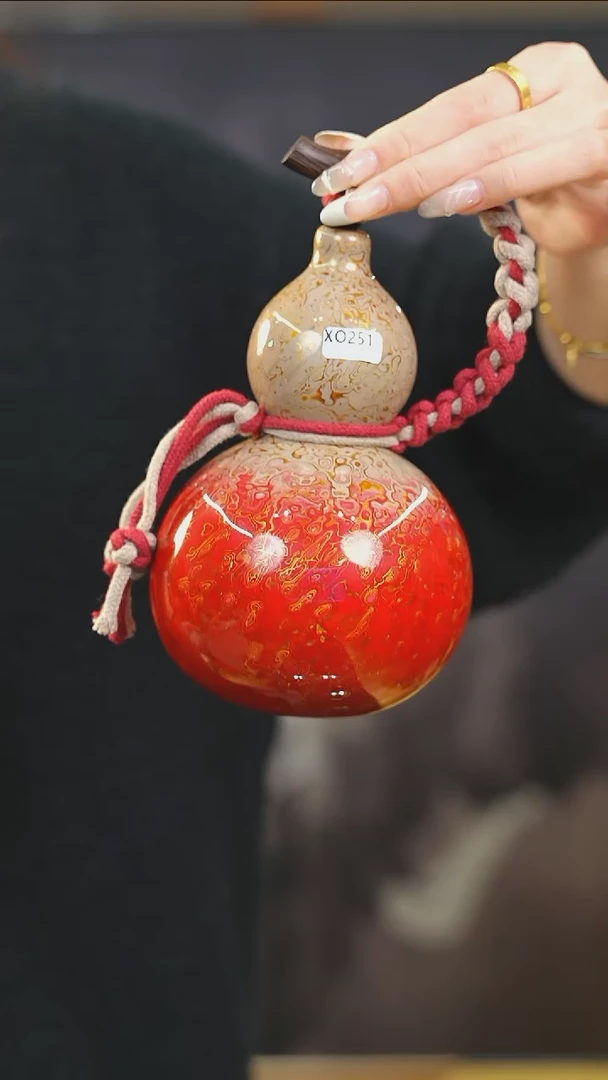 【闪购商品】XO251漆艺酒葫芦不包手串及旋转底座